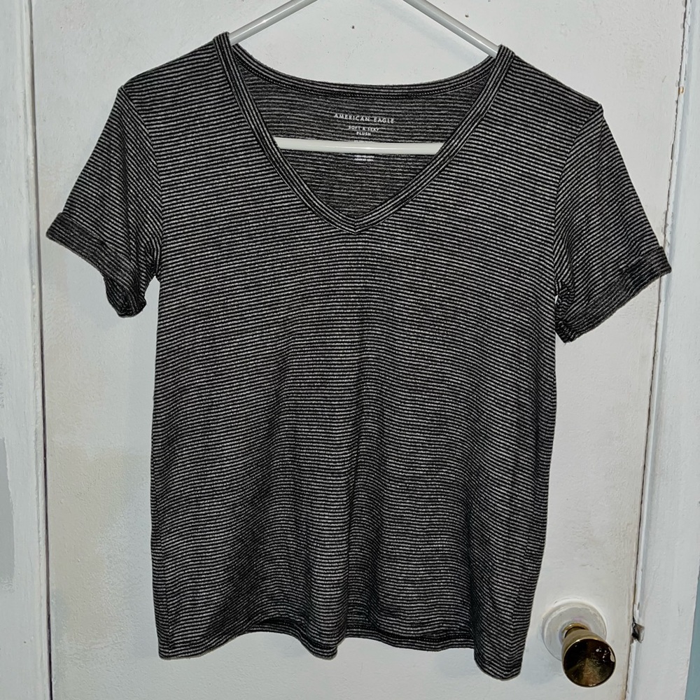Black and white stripped shirt